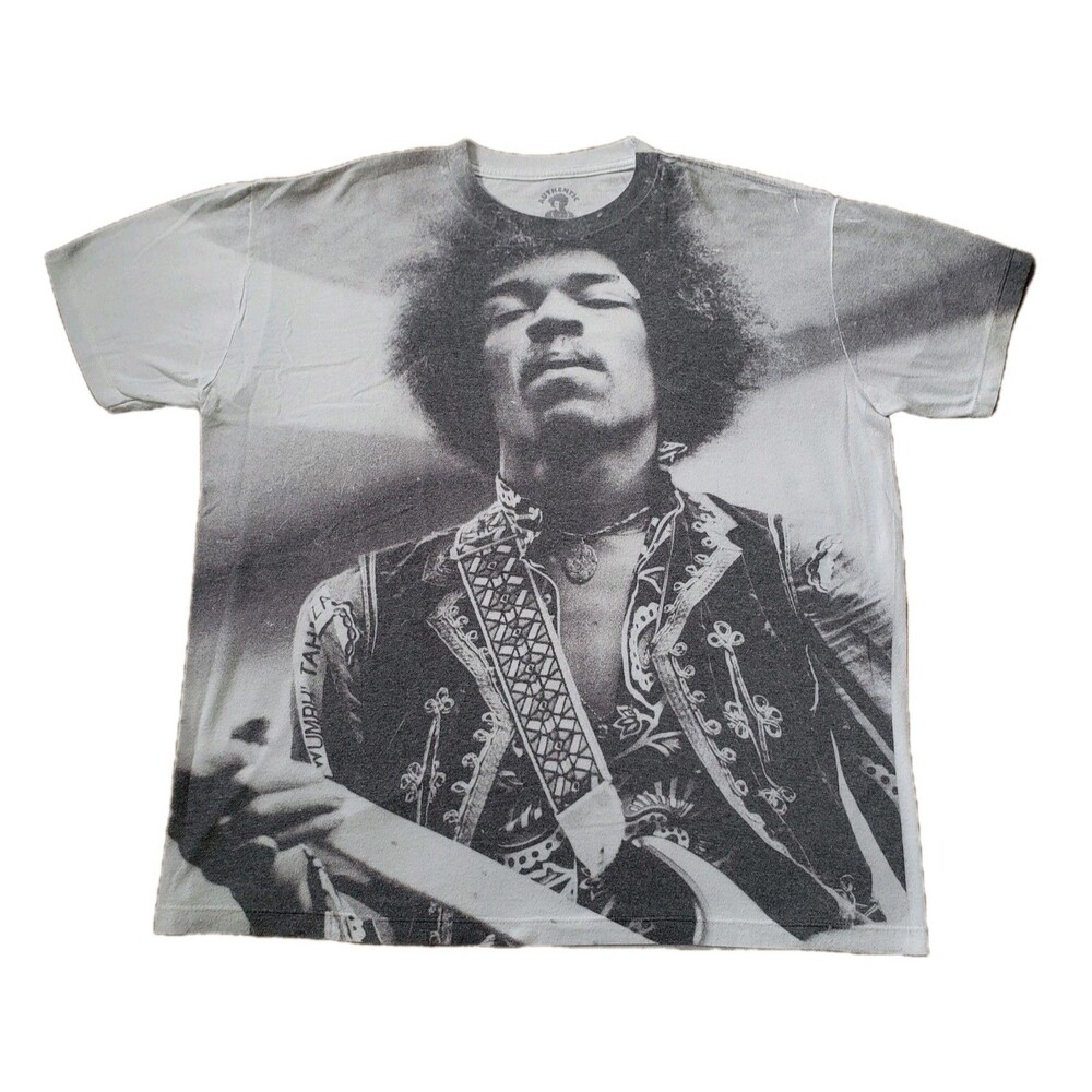 2013 Jimi Hendrix All Over Print Sz XL USA Made Officially Licensed T-Shirt AOP